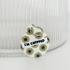 Cocopup Personalised Id Tags-Personalised Text ID Tag - Sunflowers