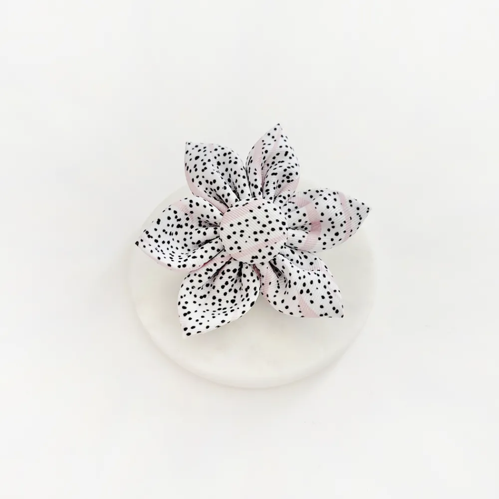 Cocopup Collar Flowers-Pink Dalmatian Collar Flower