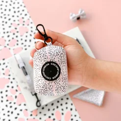 Cocopup Poop Bag Holders | Poop Bag Holders-Pink Dalmatian Poop Bag Holder