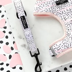 Cocopup Puppy Lead & Collar Sets | Puppy Leads & Collars-Pink Dalmatian Puppy Lead & Collar Set