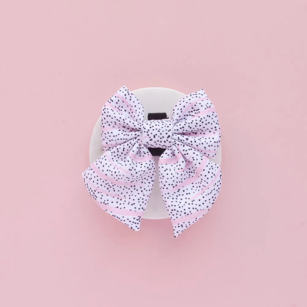 Cocopup Sailor Bow Ties-Pink Dalmatian Sailor Bow Tie