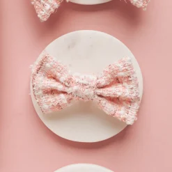 Cocopup Bow Ties-Pink Textured Tweed Bow Tie