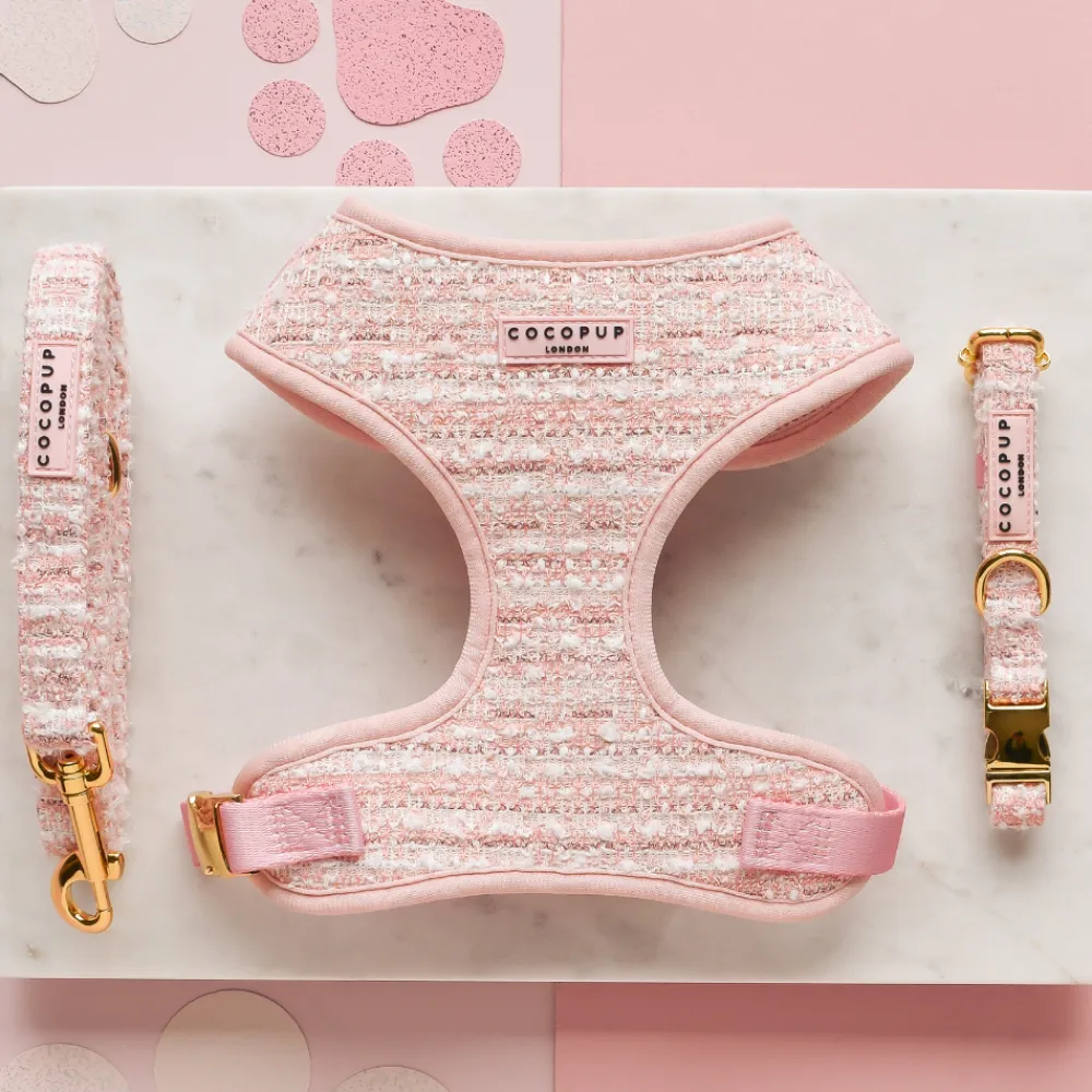 Cocopup Collars-Pink Textured Tweed COLLAR