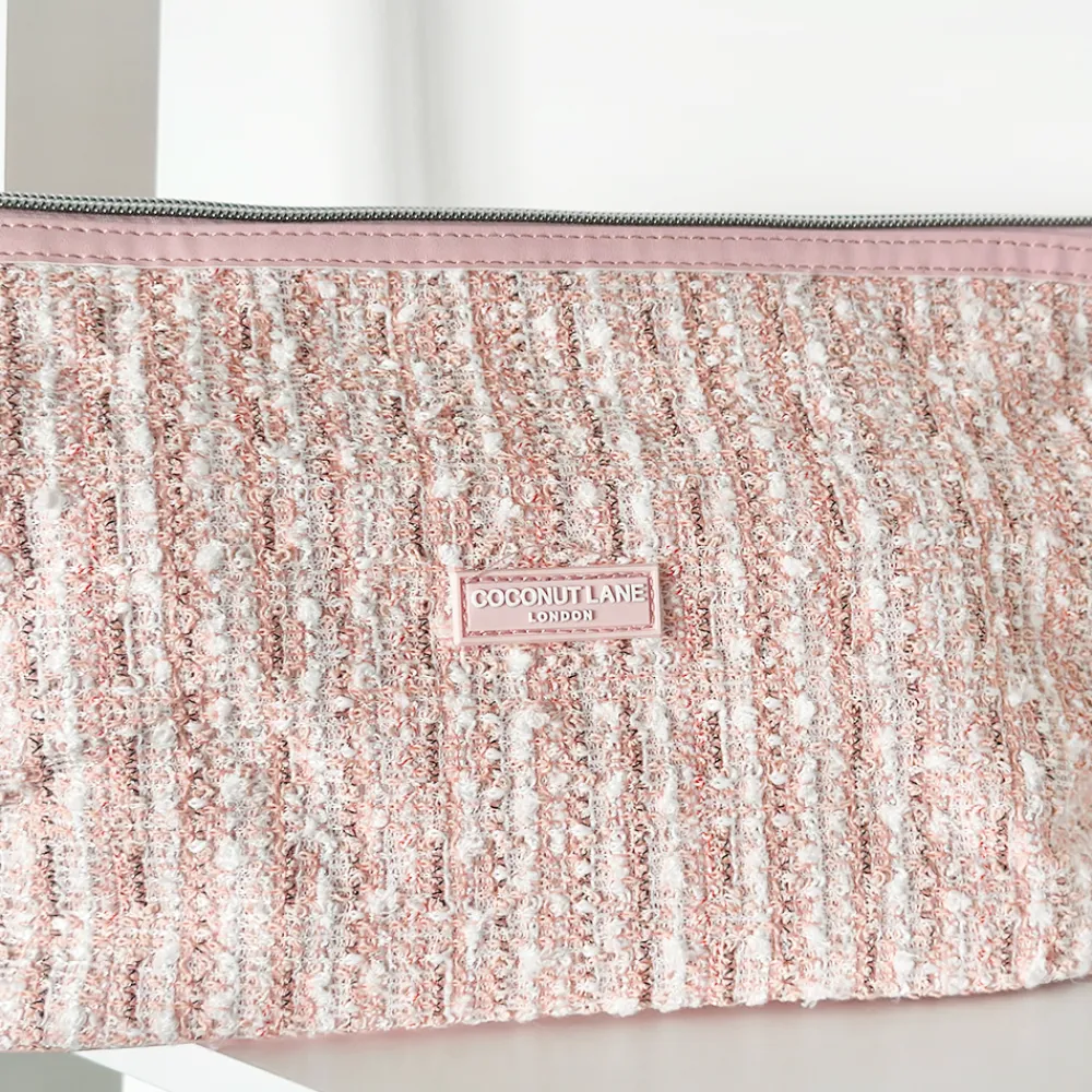 Cocopup Magic Lifestyle Pouch-Pink Textured Tweed Magic Lifestyle Pouch - By Coconut Lane