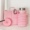 Cocopup Foldable Bowls | Foldable Bowls-Pink Travel Bundle - Water Bottle, Poop Pocket, Foldable Bowl