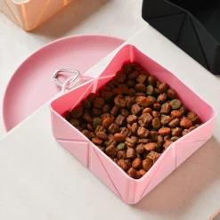Cocopup Foldable Bowls | Foldable Bowls-Pink Travel Bundle - Water Bottle, Poop Pocket, Foldable Bowl