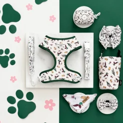 Cocopup Adjustable Harness Bundles-Puddle Pup Adjustable Neck Harness, Lead & Collar Bundle