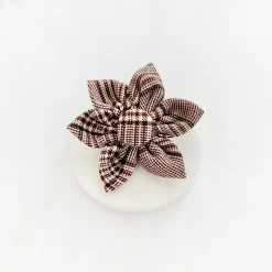 Cocopup Collar Flowers | Collar Flowers-Pup Plaid Collar Flower