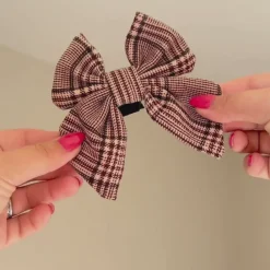 Cocopup Sailor Bow Ties | Bow Ties-Pup Plaid Sailor Bow Tie