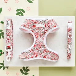 Cocopup Collars | Puppy Leads & Collars-Quilted Cute Flowers COLLAR