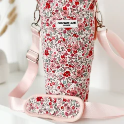 Cocopup Tumbler Carry Cases-Quilted Cute Flowers Tumbler Carry Case by Coconut Lane
