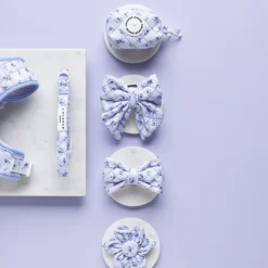 Cocopup Bow Ties-Quilted Ditsy Floral Periwinkle Bow Tie