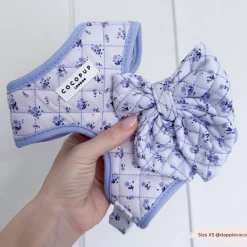 Cocopup Sailor Bow Ties-Quilted Ditsy Floral Periwinkle Sailor Bow Tie