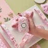 Cocopup Poop Bag Holders | Poop Bag Holders-Quilted Ditsy Floral Pink Poop Bag Holder