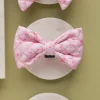 Cocopup Bow Ties-Quilted Ditsy Floral Pink Bow Tie