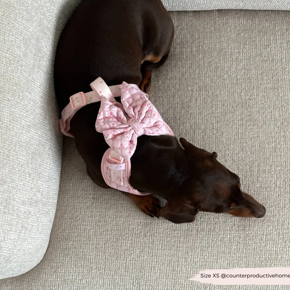Cocopup Sailor Bow Ties-Quilted Ditsy Floral Pink Sailor Bow Tie
