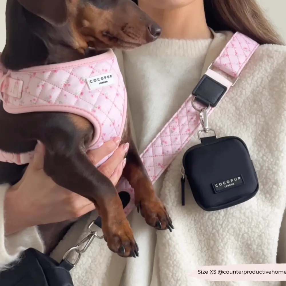 Cocopup Classic Bag Bundles-Quilted Ditsy Floral Pink Dog Walking Bag Bundle - Quilted Ditsy Floral Pink