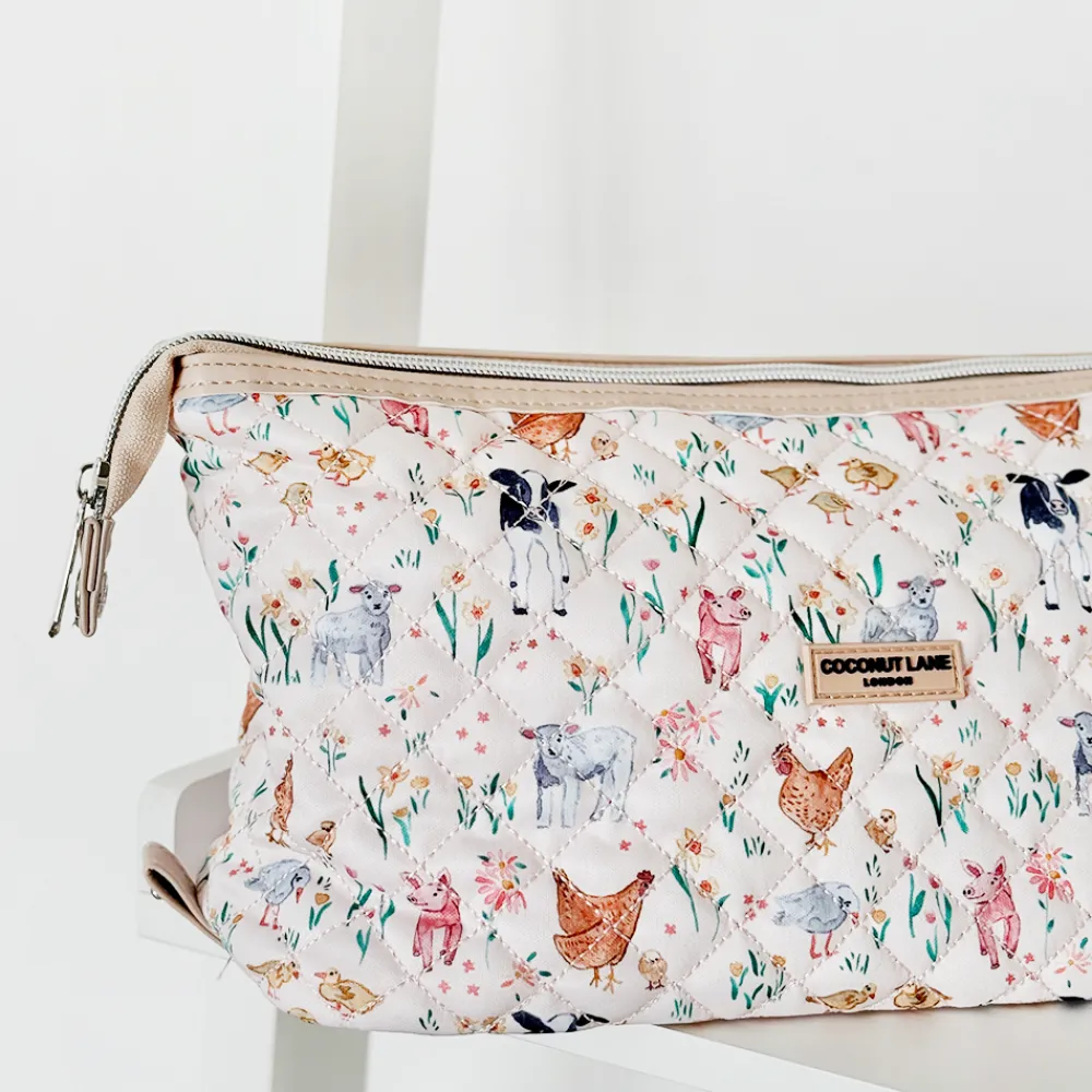 Cocopup Magic Lifestyle Pouch-Quilted Farmyard Friends Magic Lifestyle Pouch - By Coconut Lane