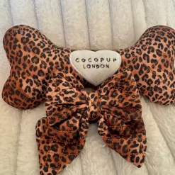 Cocopup Bone Toys 🦴-Quilted Leopard Bone Toy