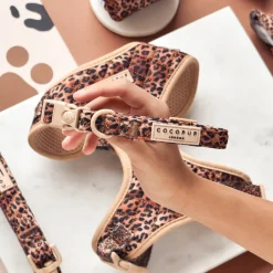 Cocopup Collars | Puppy Leads & Collars-Quilted Leopard Pup COLLAR