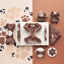 Cocopup Sailor Bow Ties-Quilted Leopard Pup Sailor Bow Tie