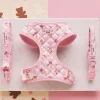 Cocopup Adjustable Harness Bundles-Quilted Thea Teddy Adjustable Neck Harness, Lead & Collar Bundle