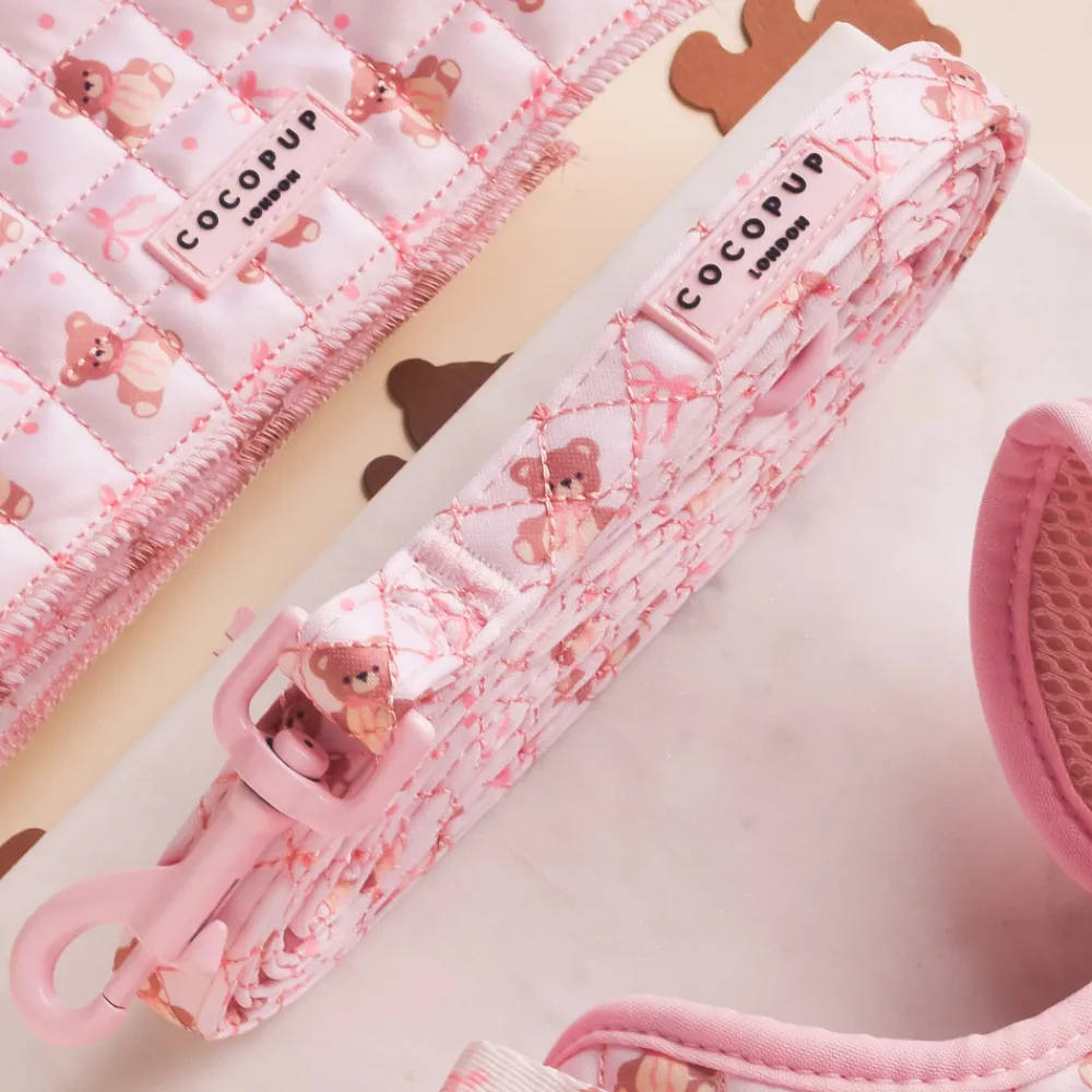 Cocopup Adjustable Harness Bundles-Quilted Thea Teddy Adjustable Neck Harness, Lead & Collar Bundle