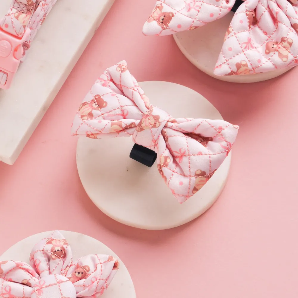 Cocopup Bow Ties-Quilted Thea Teddy Bow Tie