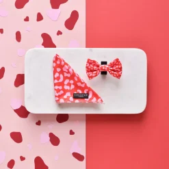 Cocopup Bandanas-Red & Pink Leopard Bandana