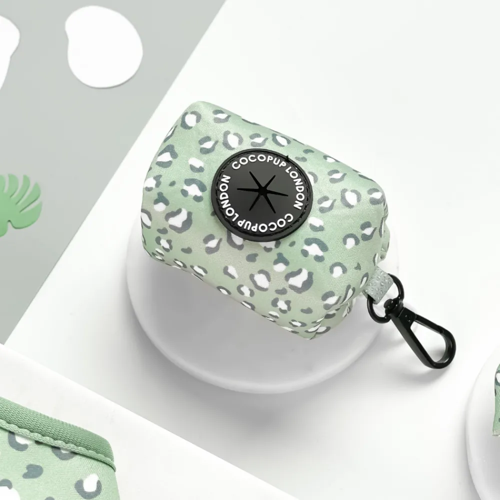 Cocopup Poop Bag Holders | Poop Bag Holders-Sage Leopard Poop Bag Holder