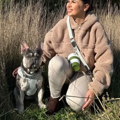 Cocopup Adjustable Harness Bundles-Sage Tweed Adjustable Neck Harness, Lead & Collar Bundle