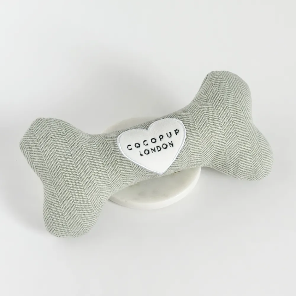 Cocopup Bone Toys 🦴-Sage Tweed Bone Toy