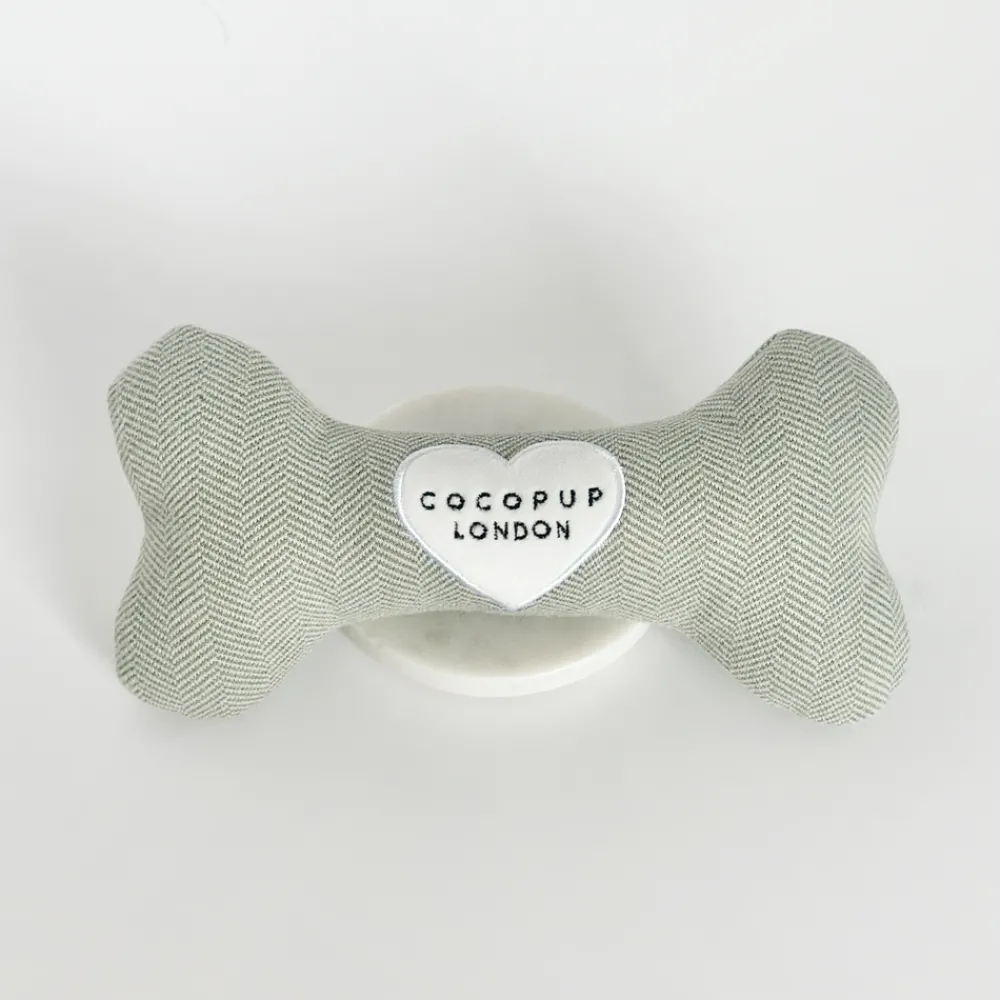 Cocopup Bone Toys 🦴-Sage Tweed Bone Toy