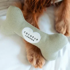 Cocopup Bone Toys 🦴-Sage Tweed Bone Toy