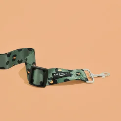 Cocopup Seatbelt Restraints-Seat Belt Restraint - Khaki Leopard