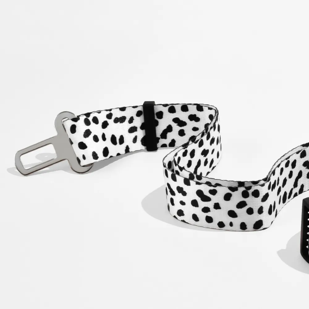 Cocopup Seatbelt Restraints-Seat Belt Restraint - Monochrome Spots