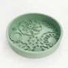 Cocopup Slow Feed Dog Bowls-Silicone Slow Feed Dog Bowl - Sage Flowers