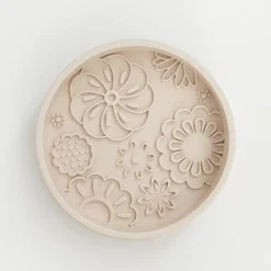 Cocopup Slow Feed Dog Bowls-Silicone Slow Feed Dog Bowl - Baby Pink Flowers