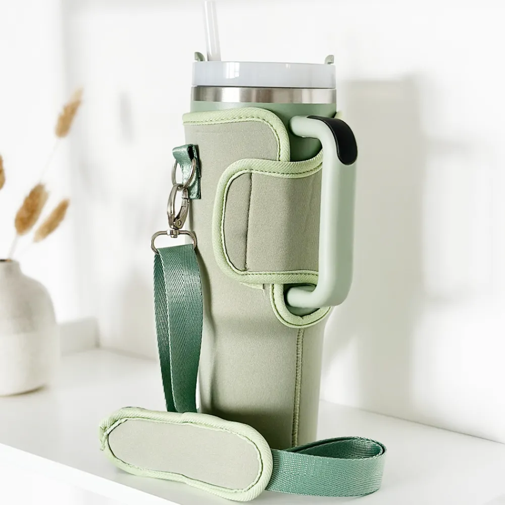 Cocopup Tumbler Carry Cases-Soft Sage Tumbler Carry Case by Coconut Lane