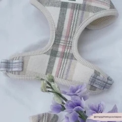 Cocopup Adjustable Neck Harnesses-Spring Plaid Adjustable Neck HARNESS