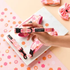 Cocopup Adjustable Harness Bundles-Summer Bloom Adjustable Neck Harness, Lead & Collar Bundle