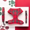 Cocopup Adjustable Harness Bundles-Tartan Adjustable Neck Harness, Lead & Collar Bundle