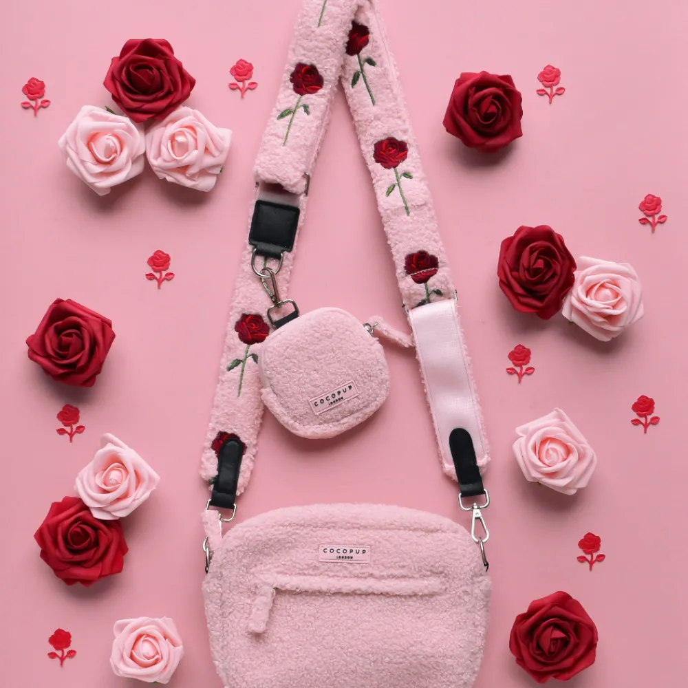 Cocopup Classic Bag Bundles-Teddy Love-a-Lot Dog Walking Bag Bundle - Embroidered Roses Teddy