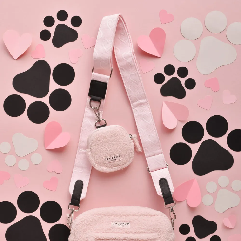 Cocopup Classic Bag Bundles-Teddy Love-a-Lot Dog Walking Bag Bundle - Baby Pink Heart