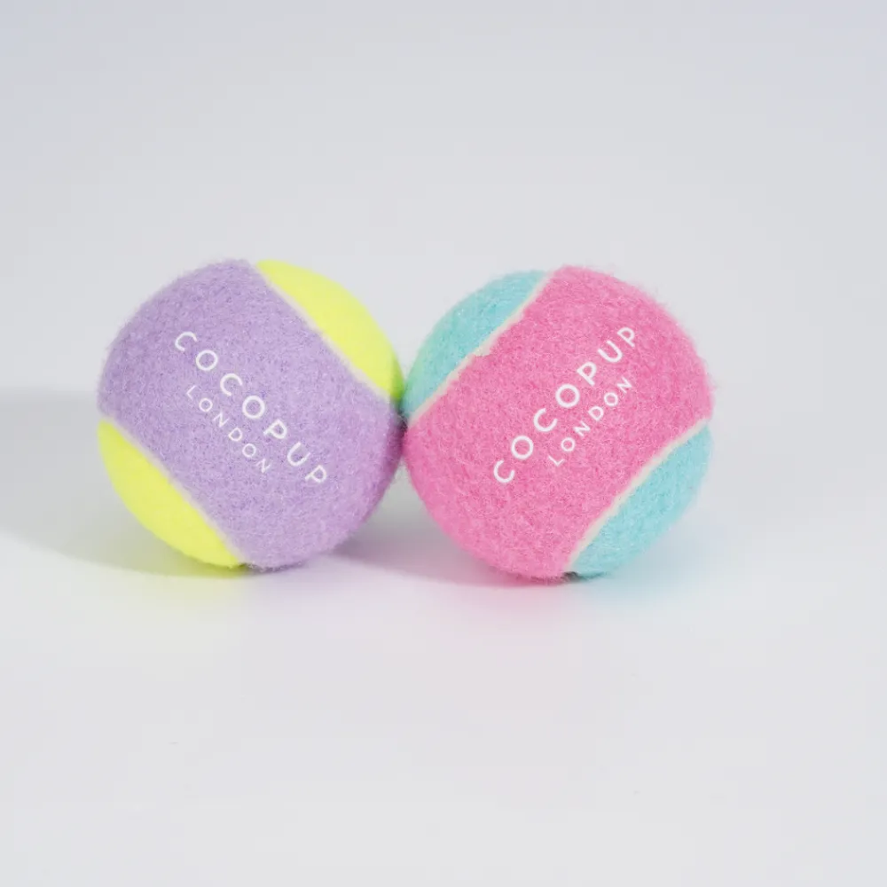Cocopup Rucksack Accessories | Tennis Balls-Tennis Ball - Pink & Blue