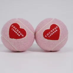 Cocopup Tennis Balls | Tennis Balls ðū-Tennis Ball - Pink & Red Heart