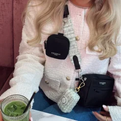 Cocopup Bag Straps-Textured Tweed Bag Strap - Matcha