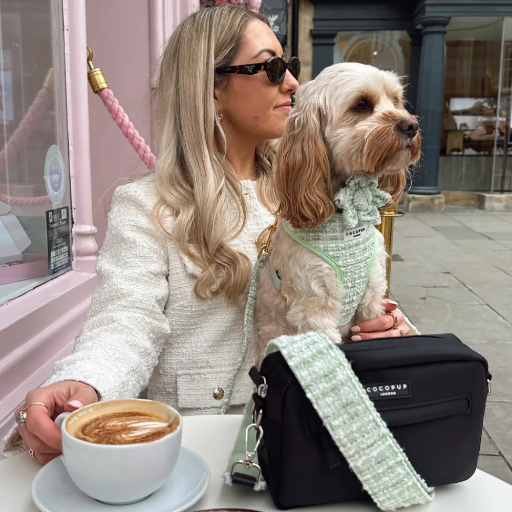 Cocopup Bag Straps-Textured Tweed Bag Strap - Matcha