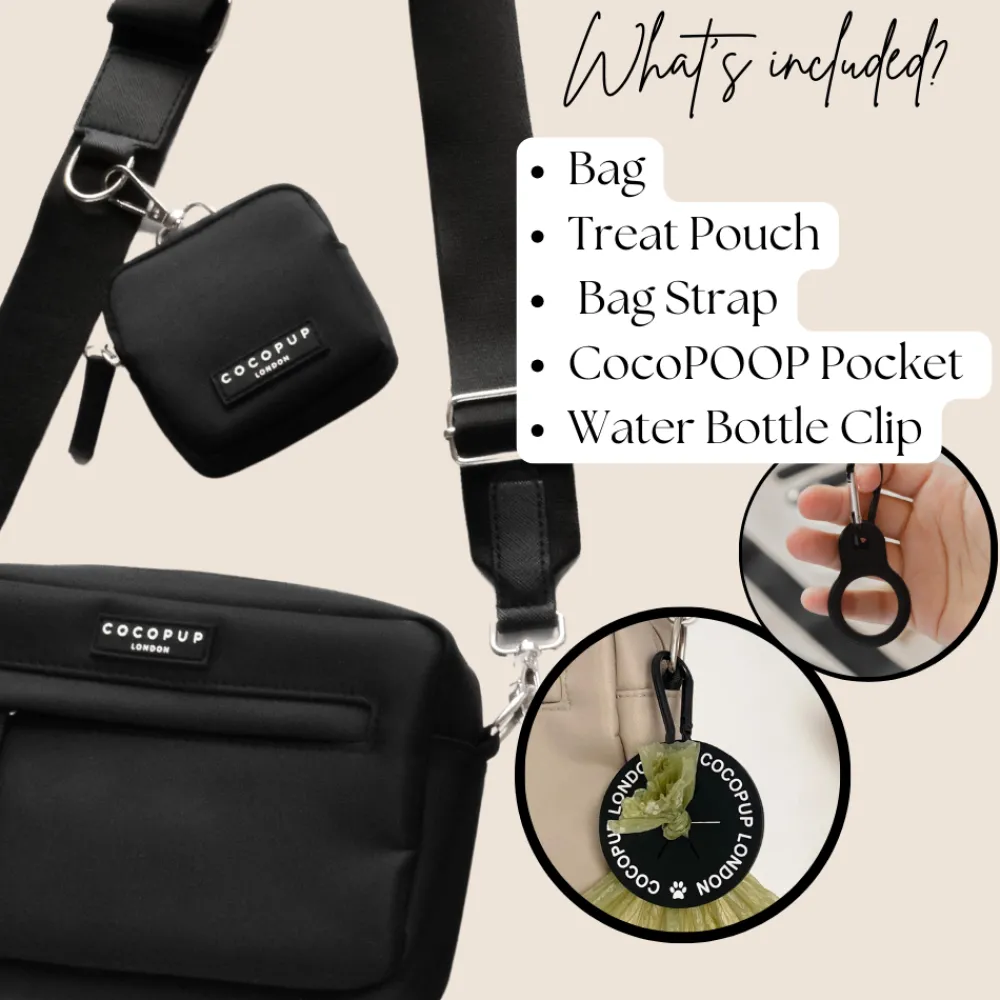 Cocopup Classic Bag Bundles-The Everything Dog Walking Bag Bundle - Black
