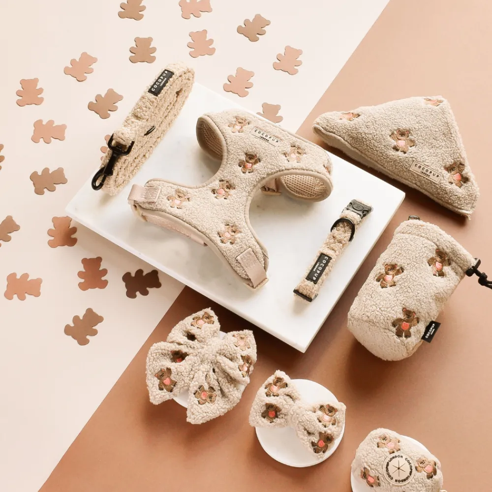 Cocopup Adjustable Neck Harnesses-Theo Embroidered Teddy Adjustable Neck HARNESS
